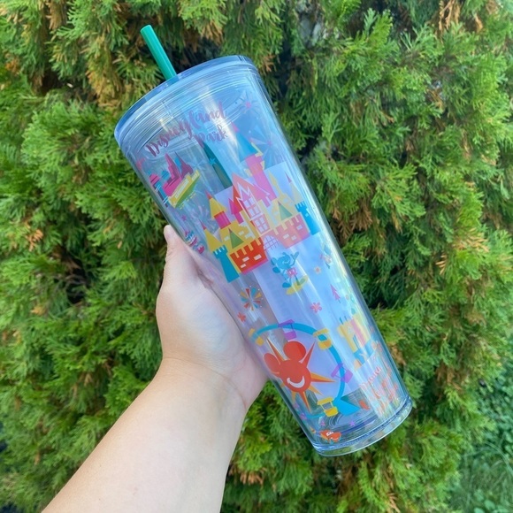Starbucks Disneyland Park Venti Cup Resort Tumbler Clear 24oz NEW *DAMAGED* - Picture 9 of 9